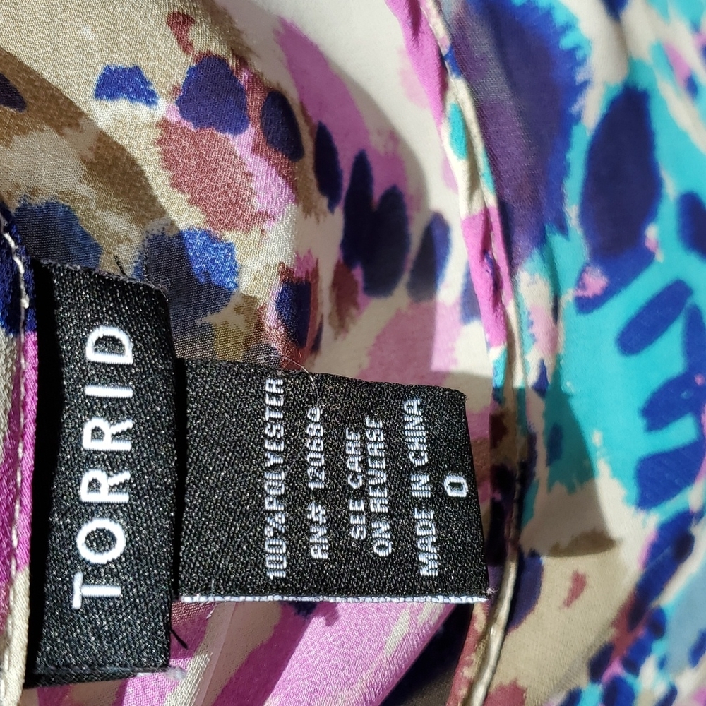 Multi Color Tank Top Splatter Pattern Torrid Size… - image 6